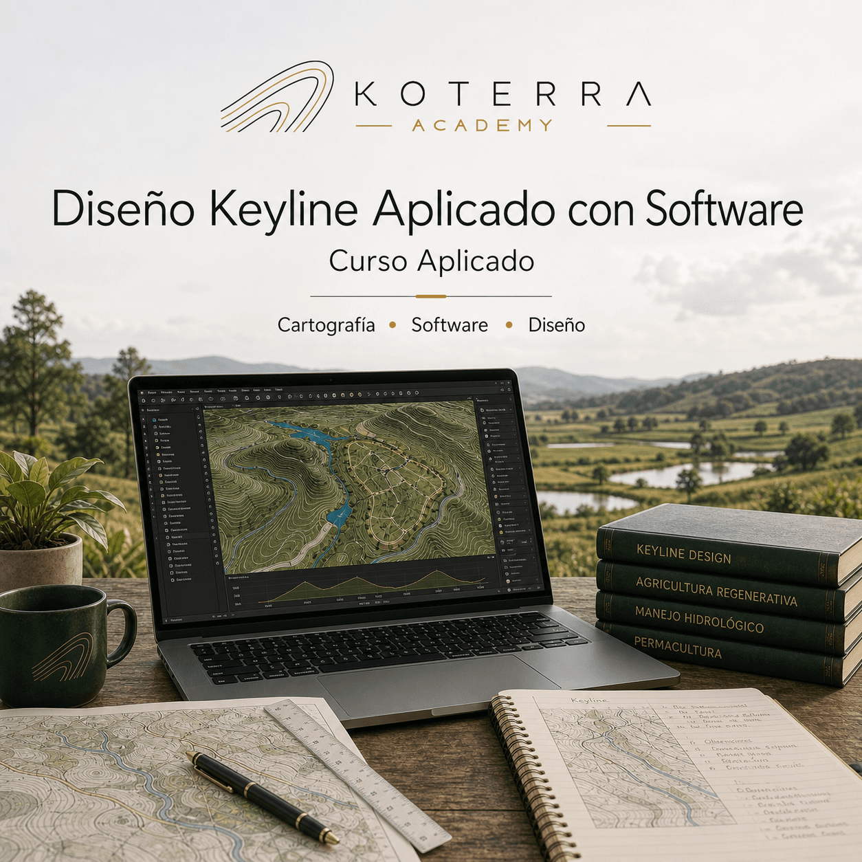 Carátula del curso Diseño Keyline Aplicado con Software